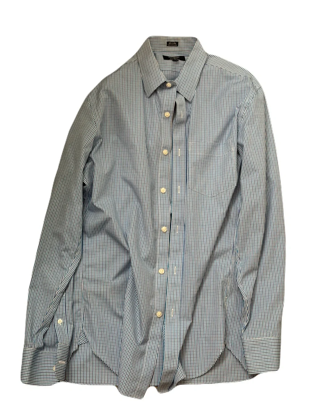 Men's J. Crew M Check Long-Sleeve Dress Shirt
